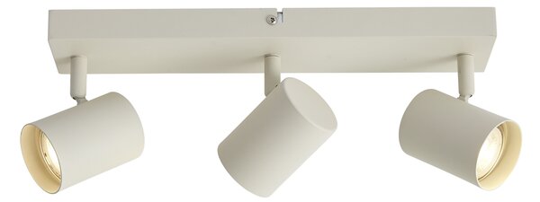 Faretto da soffitto moderno beige 3 luci regolabile - Jeana