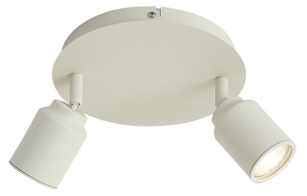 Faretto da bagno moderno beige 2 luci IP44 - Ducha