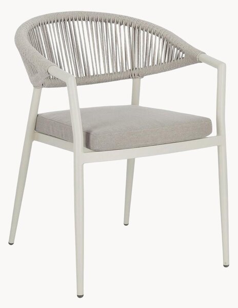 Set di 4 sedie da giardino impilabili con braccioli Millor