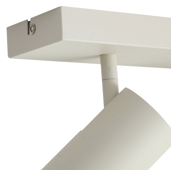 Faretto da soffitto moderno beige 2 luci regolabile - Renna