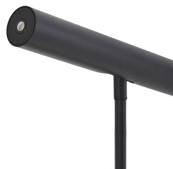 Lampada da tavolo moderna nera con LED e dimmer touch - Neva
