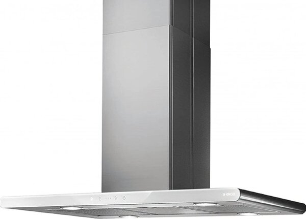 Elica Cappa Cucina Aspirante Isola Larghezza 90 cm Profondit 45 cm colore Bianco / Acciaio - PRF0019192 GALAXY ISLAND WHIX/A/90X45