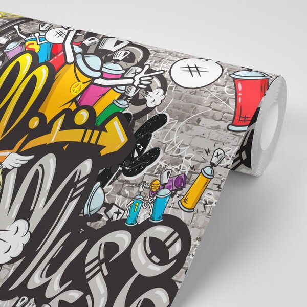 Carta da parati – Graffiti colorati