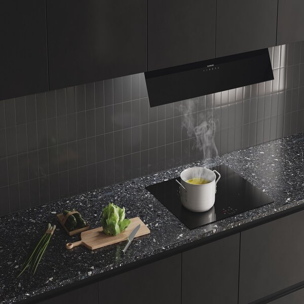 Silverline Cappa Cucina Aspirante/Filtrante Incasso Integrata Larghezza 90 cm Profondit 35 cm Classe A colore Nero - 3129.9.733.38 Inside Core Pure