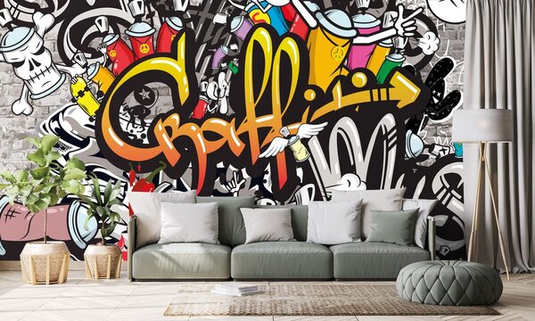 Carta da parati – Graffiti colorati