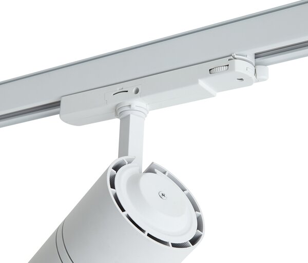 Faretto moderno bianco per binario trifase con LED - 3-Phase Ruler