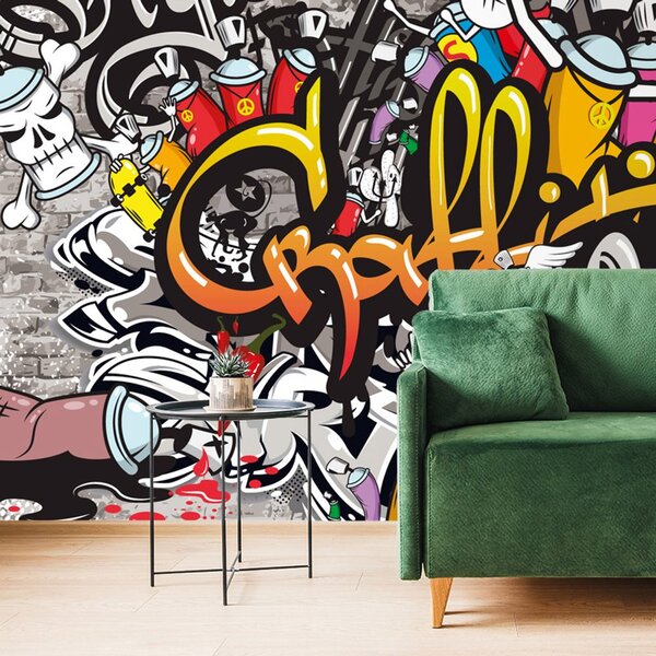 Carta da parati – Graffiti colorati
