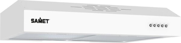 Samet Cappa Cucina Aspirante Sottopensile Incasso Larghezza 60 cm Classe D colore Bianco - Tornado6025WH