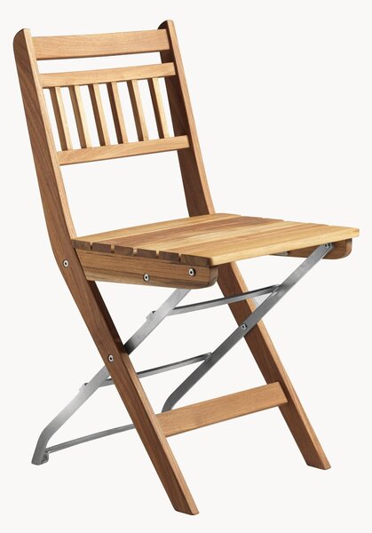 Sedia da giardino pieghevole in legno di teak Lille