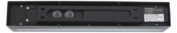 Applique da esterno industriale nera 38cm incl. LED IP65 - Hannah