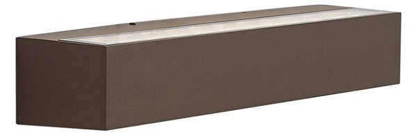 Applique da esterno industriale marrone ruggine 38cm incl. LED IP65 - Hannah