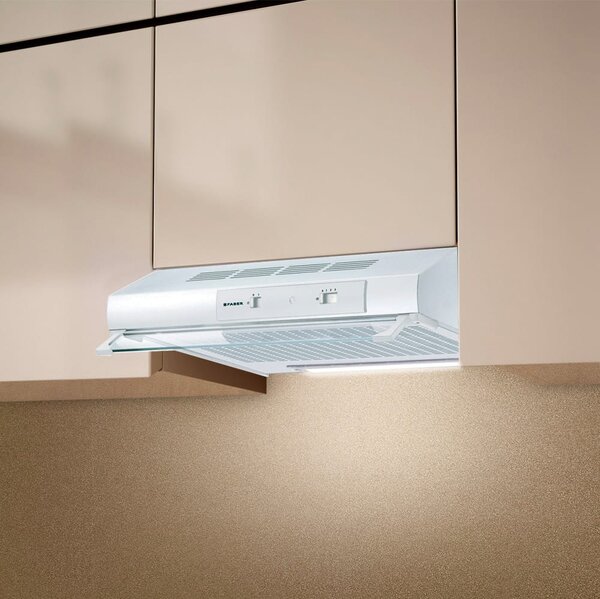 Faber Cappa Cucina Aspirante Sottopensile Incasso Larghezza 60 cm colore Bianco - 300.0557.487 - TCH04 WH16A 741