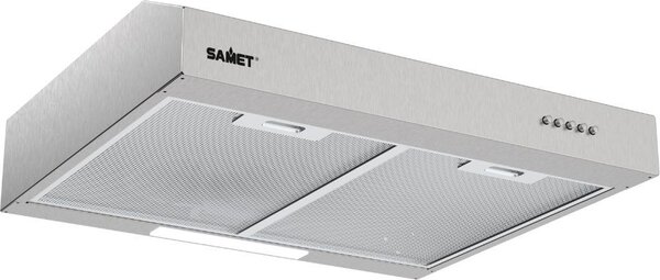 Samet Cappa Cucina Aspirante Sottopensile Incasso Larghezza 60 cm Classe D colore Inox - Tornado6025IX