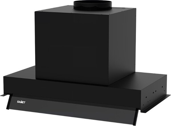 Samet Cappa Cucina Aspirante Sottopensile Incasso Larghezza 60 cm Classe D colore Nero - Kripto60NE