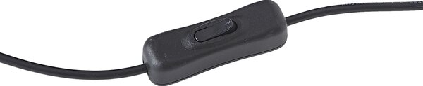 Lampada da parete moderna nera con LED inclusi - Letterbox