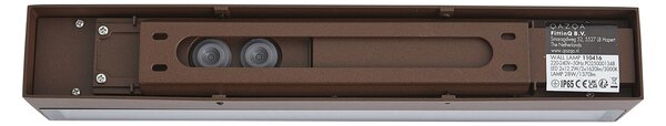 Applique da esterno industriale marrone ruggine 38cm incl. LED IP65 - Hannah