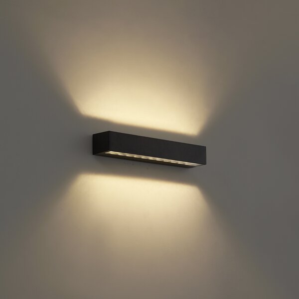Applique da esterno industriale nera 38cm incl. LED IP65 - Hannah