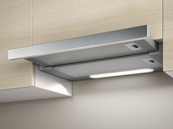 Elica Cappa Cucina Aspirante Sottopensile Incasso Larghezza 60 cm Profondit 28 cm colore Acciaio - PRF0037989 ELITE 14 LUX GRIX/A/60