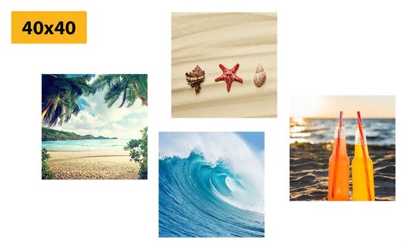 Set di quadri – Vacanza al mare