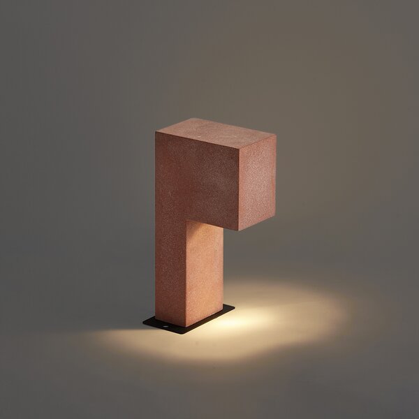 Lampione da esterno moderno terracotta 35cm IP44 - Pompei