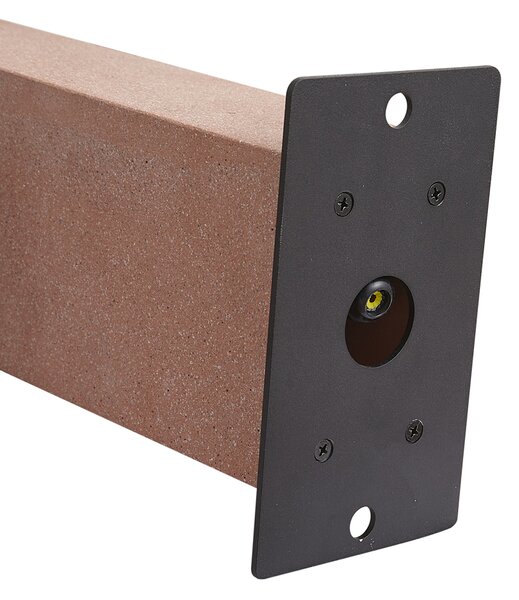 Lampione da esterno moderno terracotta 35cm IP44 - Pompei