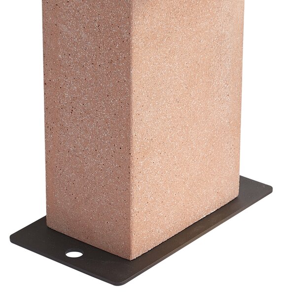 Lampione da esterno moderno terracotta 35cm IP44 - Pompei