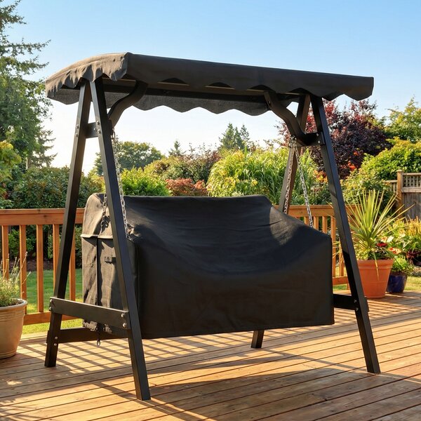 Outsunny Copertura per dondolo da giardino 2 posti, copertura protettiva impermeabile, antivento e resistente ai raggi UV, tessuto Oxford 420D | Aosom Italy