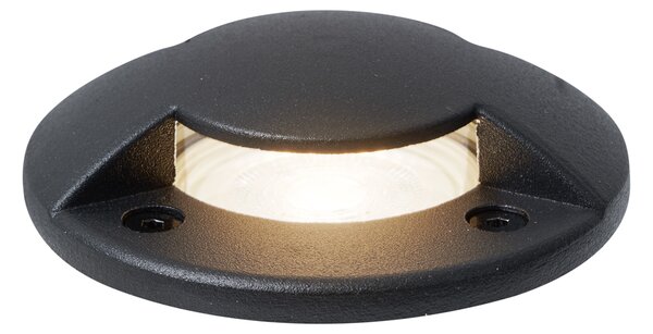 Set di 6 faretti da terra moderni neri GU10 50mm effetto a 2 luci IP65 - Cellar