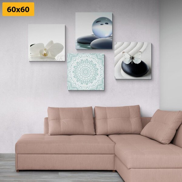Set di quadri – Feng Shui in tonalità delicate