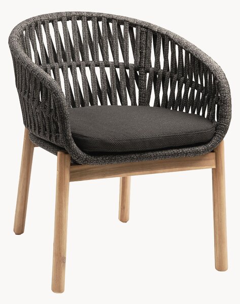 Sedia da giardino in legno di acacia con braccioli Jondal