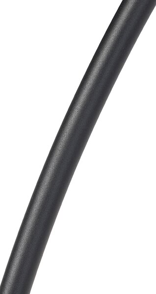 Lampada da terra nera con paralume a righe marroni e beige 50 cm - XXL