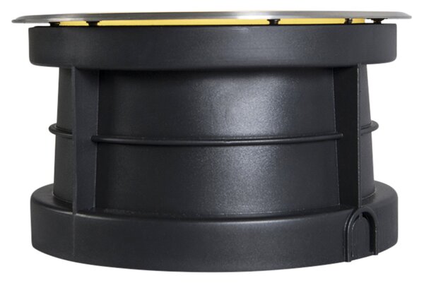 Set di 2 faretti da terra moderni in acciaio con LED 20W - Bridge