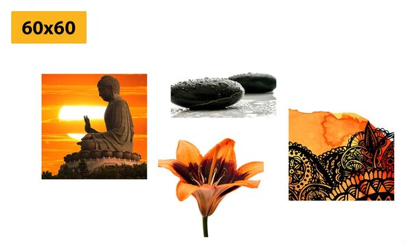 Set di quadri – Feng Shui in stile unico