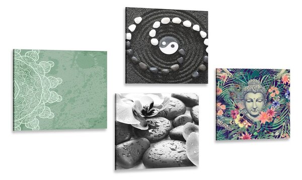 Set di quadri – Feng Shui in combinazione insolita