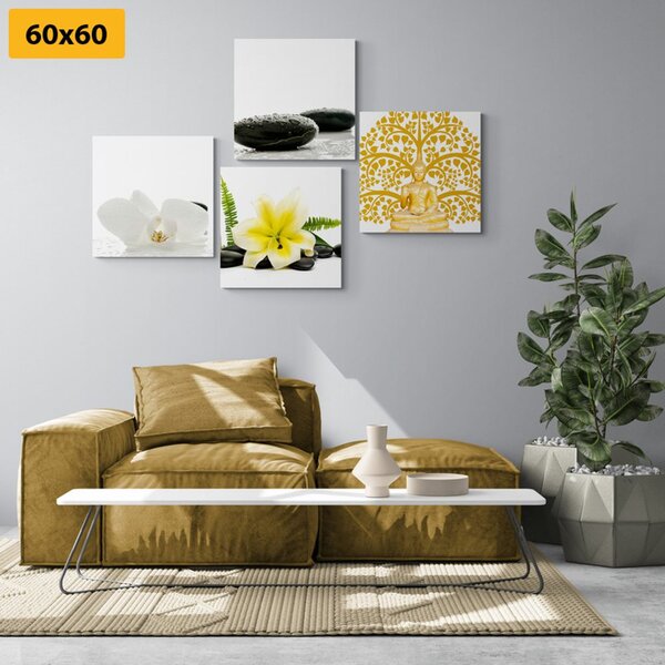 Set di quadri – Natura morta Feng Shui delicata