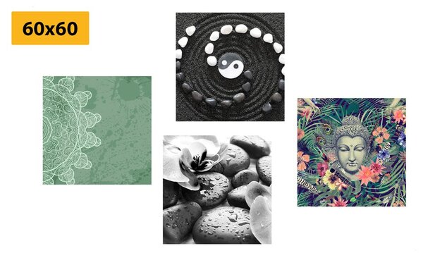 Set di quadri – Feng Shui in combinazione insolita