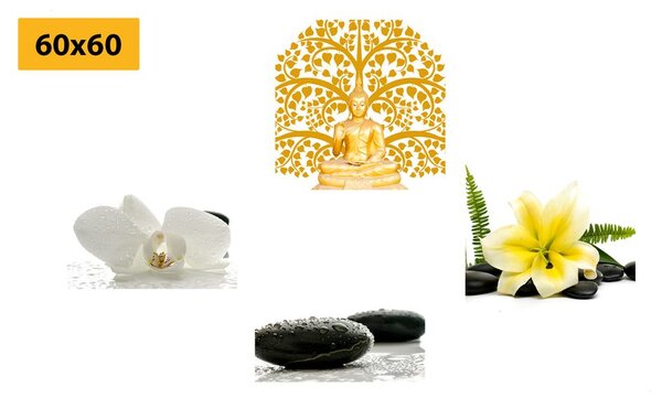 Set di quadri – Natura morta Feng Shui delicata