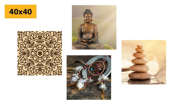 Set di quadri – Buddha armonioso