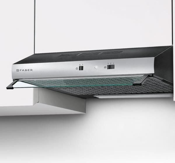 Faber Cappa Cucina Aspirante Sottopensile Incasso Larghezza 80 cm Profondit 49 cm colore Nero / Acciaio - TCH04-741
