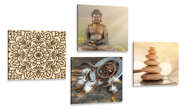 Set di quadri – Buddha armonioso
