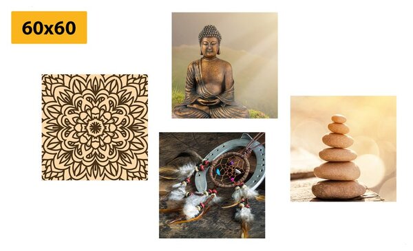 Set di quadri – Buddha armonioso