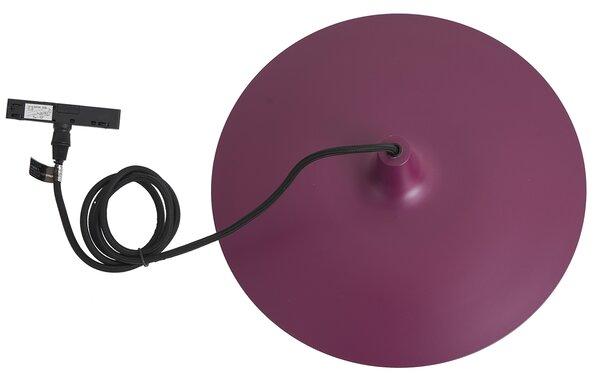 Lampada a sospensione retrò viola per sistema a binario monofase - Slimline Panzi
