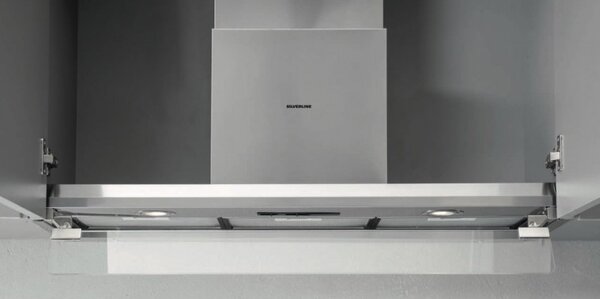 Silverline Cappa Cucina Aspirante Sottopensile Incasso Larghezza 90 cm colore Inox - 3129.9.733.09