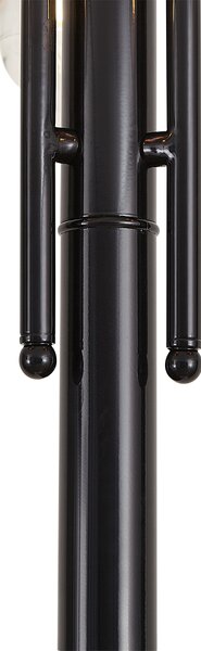 Lampada da esterno moderna nera con rame 235cm 3 luci IP44 - Kansas