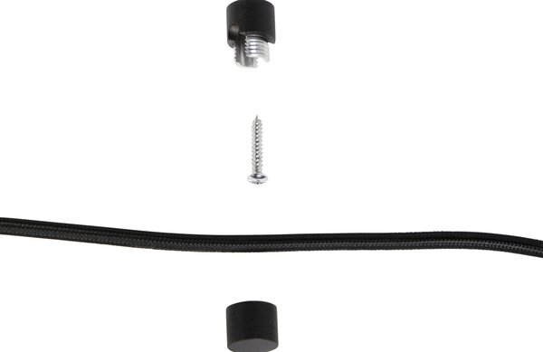 Lampada a sospensione nera con spina e paralume verde con interno dorato 35cm - Cavalux