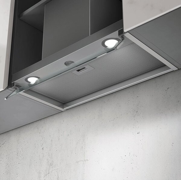 Elica Cappa Cucina Aspirante Sottopensile Incasso Larghezza 90 cm Profondit 34 cm colore Inox - PRF0114761 BOXIN LX/IX/A/90