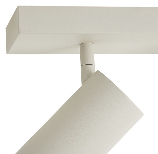 Plafoniera moderna beige 100 cm 6 luci regolabile - Renna