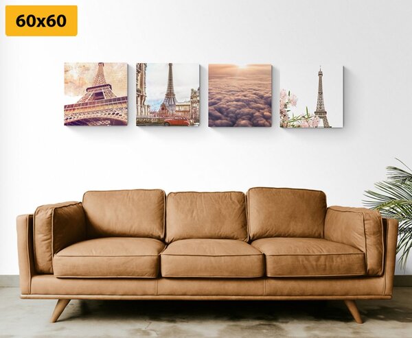 Set di quadri – Torre Eiffel a Parigi