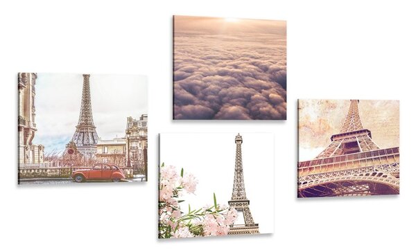 Set di quadri – Torre Eiffel a Parigi