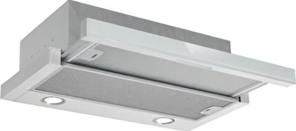 TECNOWIND Cappa Cucina Aspirante Sottopensile Incasso Larghezza 90cm Classe D Verniciata Metal Grey con Frontalino Inox S490 - K124R0596
